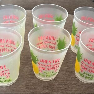 Pineapple Piña Colada Party Cups